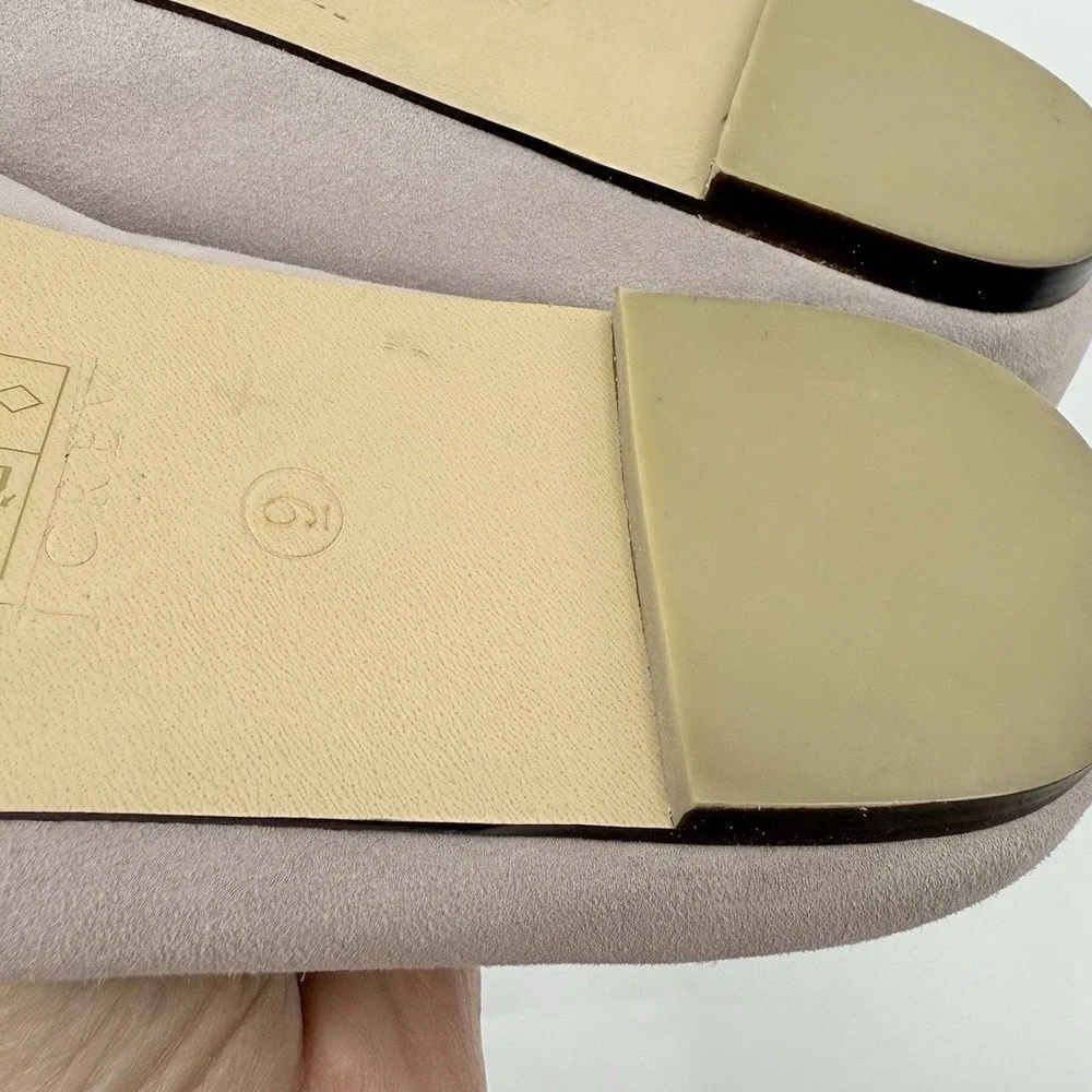 NEW J.Crew‎ Addie Smoking Slipper Loafers Women 9 Suede Black Pale Thistle